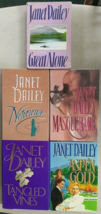 Janet Dailey Hardcover Great Alone Notorious Masquerade Aspen Gold Tangled Vi X5 - £19.77 GBP
