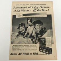 1950 Ansco Plenachrome Film Camera Flash Clipper Vintage Print Ad - £6.68 GBP