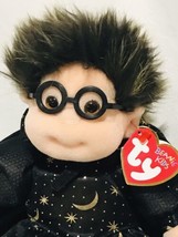 Vintage Ty SPECS 1999 Black Robe Wizard Moon Rare Collectible Plush Rare! - £27.52 GBP