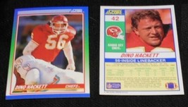 1990 Score Dino Hackett 42, Kansas City Chiefs, NFL Football Sports Card - RARE - £6.30 GBP