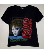 Rod Stewart Concert Tour T Shirt Vintage 1984 Camouflage Rare Royal Tag ... - $17,105.98 MXN