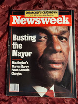 NEWSWEEK January 29 1990 Mayor Marion Barry Gorbachev Azerbaijan Super Bowl XXIV - £6.76 GBP