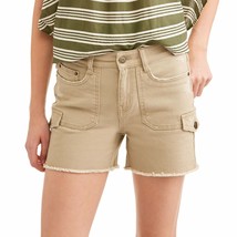 Time and True Women&#39;s Cargo Shorts Size 14 Color Brown Stone (LOC TUB-89) - £15.63 GBP