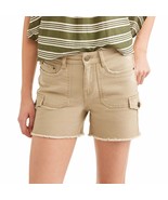 Time and True Women&#39;s Cargo Shorts Size 14 Color Brown Stone (LOC TUB-89) - £15.63 GBP