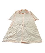 Vanity Fair USA Light Pink 1/2 Sleeve Button Night Robe Nightgown Housec... - £13.61 GBP