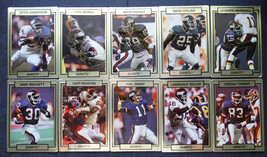 1990 Action Packed New York Giants Team Set of 10 Football Cards - £6.29 GBP