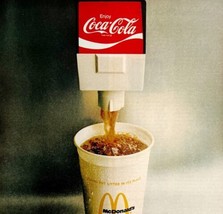 1972 Coca Cola McDonalds Advertisement Life XL Vintage Fountain Soda Coffee - £28.14 GBP