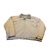 Columbia Sportswear Mens 2XL Regular Fit Full Zip Up Outdoor Lined Jacket Beige - £44.17 GBP