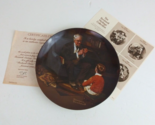 1982 Knowles Norman Rockwell &quot;The Tycoon&quot; Collector&#39;s Plate #T17509 With... - £11.65 GBP