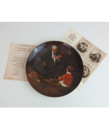1982 Knowles Norman Rockwell &quot;The Tycoon&quot; Collector&#39;s Plate #T17509 With... - £11.42 GBP