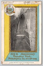 Philadelphia PA 225th Anniversary Founders Week Wissahickon Bridge Postcard V30 - £10.19 GBP