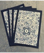 Lot of 4 - Handmade Placemats Reversible Placemats - Table mat - £19.03 GBP