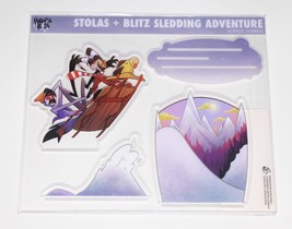 Helluva Boss Stolas + Blitz Sledding Adventure Acrylic Standee Stand Limited Run - £154.44 GBP