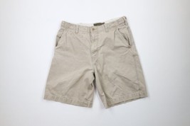 Vtg American Eagle Outfitters Mens 34 Faded Heavyweight Military Shorts Beige - $49.45