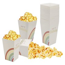 Dylives 100 Pack Popcorn Boxes, Rainbow Gold Foil Birthday Popcorn Conta... - £31.40 GBP