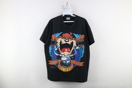 Vintage 90s Looney Tunes Mens Large Faded Tazmanian Devil Motorcycle T-Shirt USA - $128.65