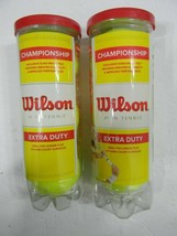 2 Cans Wilson Tennis Balls Championship Extra Duty - $15.01