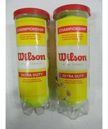 2 Cans Wilson Tennis Balls Championship Extra Duty - $285.29 MXN