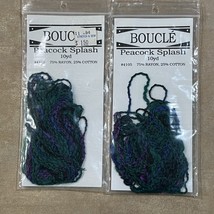 2 Packs Specialty Thread Boucle Embroidery - 10 Yards ea. - Peacock Splash - $13.78 CAD