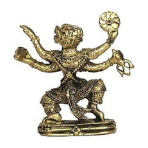 Lord Hanuman 4 Korn Dio scimmia, re della scimmia statua vintage in ottone... - £12.79 GBP