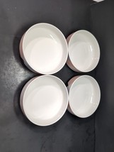 Mikasa Tempo Bowls, Vintage Mikvari Bowls, Gray Black Peach, Set of 4, T... - $40.66 CAD
