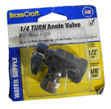 BrassCraft G2R17X CD Stop Valve 1/2&quot; x 3/8&quot; Compression x FIP 125 psi Br... - $0.99
