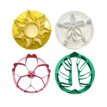 Tropical Set Of 4 Concha Cutters Mexican Sweet Bread Stamp USA PR1871 - €23,96 EUR