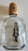 Jeffersons Very Small Batch 541 Empty Bourbon Bottle With Wood SHot Glass - £10.19 GBP