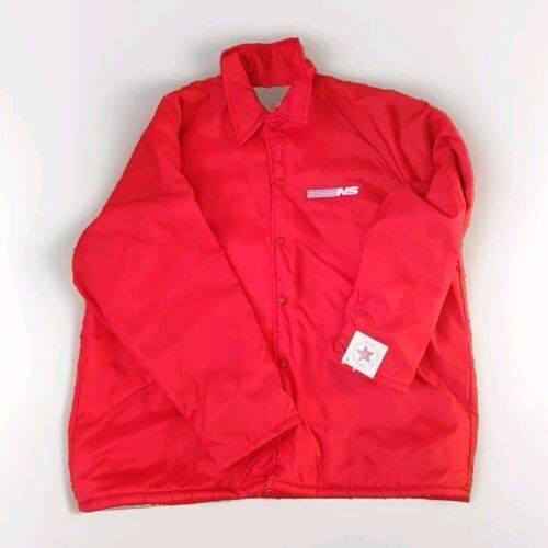 Vtg King Louie Jacket Pro Fit XL Sherpa Lined Norfolk Southern Railroad ... - $34.60