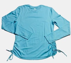 Avalanche Outdoor Supply Women’s M Blue Long Sleeve Thumb Holes Side Ties - £7.95 GBP