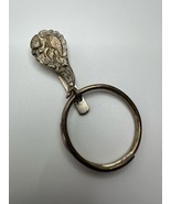 Vintage 900 Silver Hand Made Keychain With Belt Hook 3” - $1,179.60 MXN