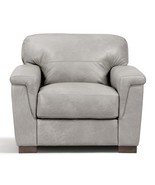 Cornelia Chair, Pearl Gray Leather - $2,239.63 CAD