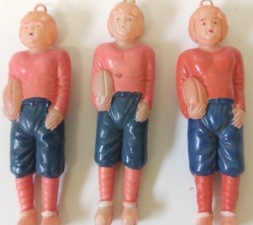 Celluloid vintage lot of football player dolls.  Marked Japan #9, #3 & #5 - $60.00