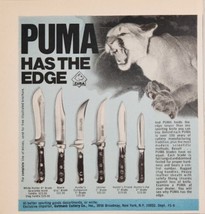 1970 Print Ad Puma Hunting &amp; Sporting Knives 6 Different Types New York,NY - $14.38