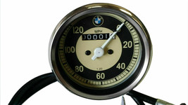 Bmw 0-120 Mph Motorcycle Speedo Replica Fits Many Models Smiths - £17.19 GBP