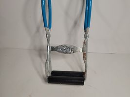 Ball Canning Jar Lifter/Tongs Rubber Coated Blue Handle VTG image 3
