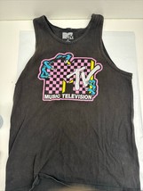 MTV Black  tank top Men’s Med - $181.52 MXN
