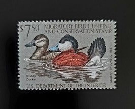 1981 $7.5 U.S. Migratory Bird Hunting Permit Stamp, Department of Interi... - £3.52 GBP