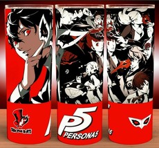 Persona 5 Royale Anime Joker, Futaba, Morgana, Makoto Gaming Cup Mug Tumbler - £15.63 GBP