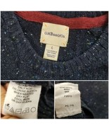 GH Bass Crewneck Sweater Mens L Acrylic Wool Grandpa Pullover Lightweigh... - £18.59 GBP