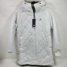 Adidas Originals Women&#39;s Reversible Sherpa Jacket White Gray Size M NWT GI7955 - £64.95 GBP