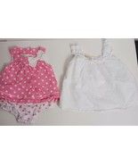 First Impressions Polka Dot Romper And Eyelet Dress Infant Girls Size 3-6M - $147.95 MXN