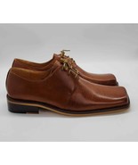 Zota Mens’s Brown Lace Up Classic Leather Shoes Sz-14 - $1,844.37 MXN