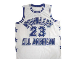 Michael Jordan #23 McDonald's All American Basketball Jersey White Any Size image 4