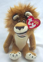 Ty Beanie Babies 2008 Madagascar Alex The Lion 6&quot; Plush Stuffed Animal New - £13.06 GBP