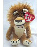 TY Beanie Babies 2008 Madagascar ALEX THE LION 6&quot; Plush STUFFED ANIMAL NEW - £12.78 GBP