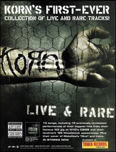 Korn Live &amp; Rare 2006 original album advertisement Tower Records ad print - $4.01