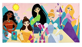 Disney Princess Beach Pool Towel Moana Belle Mulan Cinderella Rapunzel S... - $19.04