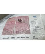 VTG Sears Full Quilted Bedspread White 96”X 110” Ruffled Ramona Collection - €47,97 EUR
