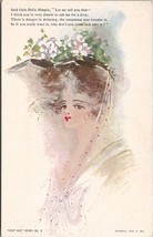 Lovely Lady Just Girl Series Dolly Come Take Kiss 1906 Artist Postcard V16 - £15.94 GBP